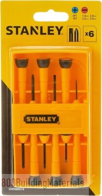 Stanley Precision Screwdriver 6 Piece Set 0-66-052