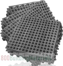 Non-Slip Pool Bathtub Drain Tiles for Flooring, Soft PVC Splicing Modular Cushion Mat