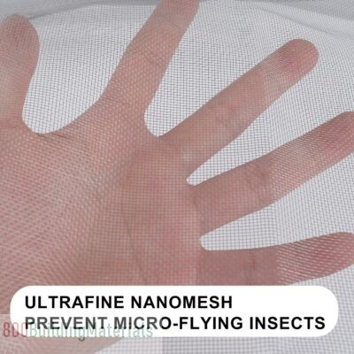 Adjustable Mosquito Net Insect Mesh with Scissors 120cm×100cm