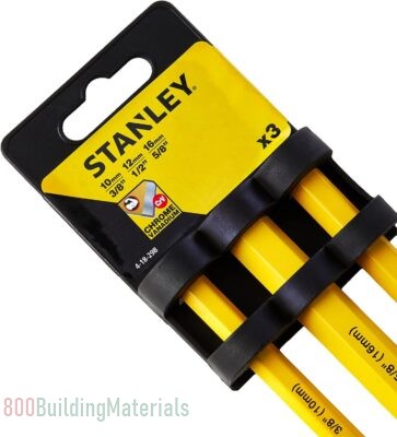 Stanley 3 PCE Cold Chisel Set Yellow/Black