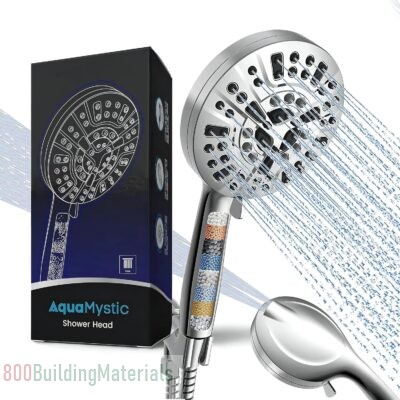 AquaMystic Luxury Shower Head Set | High-Pressure 10-Mode Handheld Showerhead
