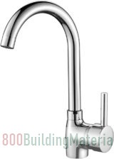 Hapilife Single Lever Swivel Spout Modern Kitchen Sink Basin Mixer Tap with UK Standard Fittings