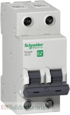 Schneider Electric Easy9 miniature circuit breaker- 2P – 25 A – C curve – 6000 A – 230 V, EZ9F56225