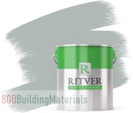 R RITVER  Premium water-based Wall Paint Emulsion 3.6 Liter, Dark Grey