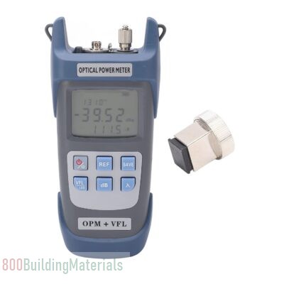 Portable Fiber Optical Power Meter -70 to 10dbm Fiber Optic Cable Tester Visual Fault Locator with LED Light 15KM 15MW