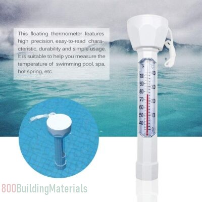 GoolRC Universal Swimming Pool Floating Thermometer Easily Readable Thermograph Water Temperature Testing Tool
