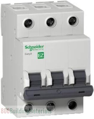 Schneider Electric Easy9 miniature circuit breaker- 3P – 20 A – C curve – 6000 A – 400 V, EZ9F56320