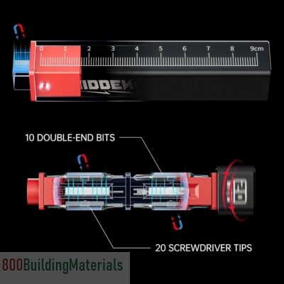 20-in-1 Metal Precision Screwdriver Reinforced S2 Steel Precision Double-head Bits – 10 Pcs