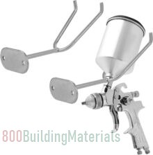Wall Mount Spray Gun Holder Paint Shop Accessory, Attach to Spray Booth Walls & Work Stations