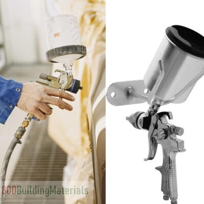 Wall Mount Spray Gun Holder Paint Shop Accessory, Attach to Spray Booth Walls & Work Stations