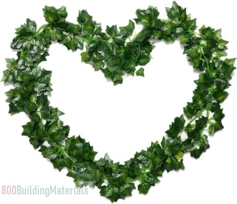 LOHASBEE Artificial Ivy Garland, 12 Pack 96 Ft Fake Hanging Vine Plant Greenery Leaf