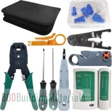 Network Tool Repair Kit, YEESON Ethernet LAN Network Cable r Computer Maintenance Coax Crimper Tool for RJ-45/11/12 Cat5/5e with Connector Accessories