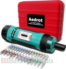 Aedrot 1/4″ Drive Torque Screwdriver Wrench Set, 1-8 Nm, 31 Pieces