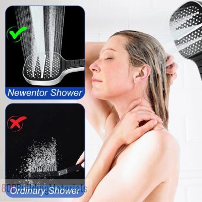 KASTWAVE Shower Head, High Pressure Shower Heads with 8 Spray Modes