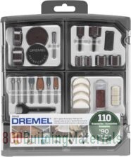 Dremel 709-02 110-Piece All-Purpose Rotary Tool Accessory Kit- Includes a Carving Bit