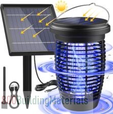 PALONE Solar Fly Killer 5.5W Solar Panel Fly Zapper Two Rechargeable Modes of Bug Zapper with ABS Fireproof Material